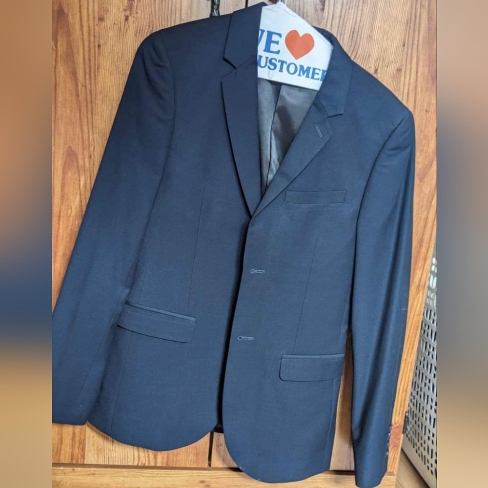 Topman Two Button Sport Coat Blazer Jacket Mens Size 36 Regular Blue